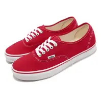 在飛比找博客來優惠-Vans 滑板鞋 Authentic 男鞋 紅 白 基本款 