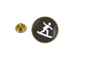 pins pin's badge metal lapel hat button snow snowboard