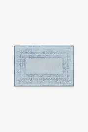 60' x 90' | Machine Washable Runner Rug | Kid & Pet Friendly | Indoor Rug | Maral Border Blue Tufted Rug | Ruggable