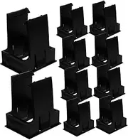 Luxshiny 10pcs Circuit Breaker Bracket Holder Bracket 2p Air Switch Buckle Air Switch Installation Bracket Circuit Breaker Concealed Mount Circuit Breaker Mounting Frame Plastic Black