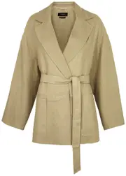 Max Mara Weekend Alpino Safari Linen-blend Blazer - Camel - S (UK8-10 / S) S (UK8-10 / S)