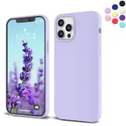 Funda Protector Cover Funda Para De Iphone 12 Pro Max Case Silicon Suave Purple