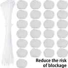 30Pcs Washer Lint Catcher Nylon Washing Machine Lint Trap with 30 Cable weEEp