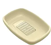 Ginger Grater Plate - Garlic Masher Zester Plate, Dish Masher | Kitchen Home Shredder Tool with Scraper, Portable Kitchen Shredder Plate Plate for Wasabi Ginger Cheese Fruit and Vegetables