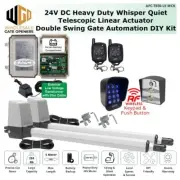 APC Double Swing Gate Automation 24v LV Kit With 2 Remotes, Keypad, Push Button
