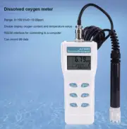 DO Meter Measures Temp & Oxygen For Water 99 Memory Logger Function Probe