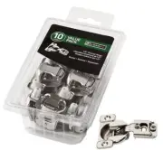 10-PACK 1/2" Overlay 6-way Ajustible Concealed Hinge LQ-885785470855