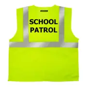 Safety Vest School Patrol Printed Pockets Class 2 Reflective High Vis JORESTECH