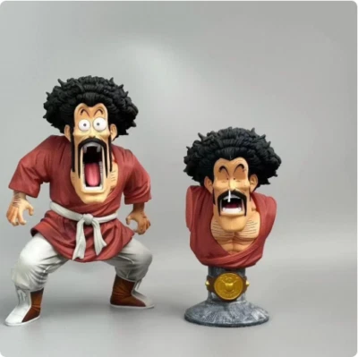 Dragon Ball Z Mister Satan Figure Replace Head Hercule Figurine 18cm Pvc Action