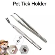 3pcs Pet Fleas Tweezers Clip Kit Set Cat Dog Tick Remover Tool Stainless Steel