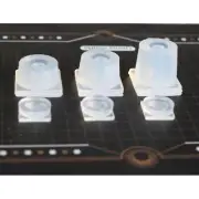 3pcs Silicone Mold Resin Storage Container Mini Cylinder Bottle Jewelry Supplies