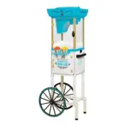 Nostalgia Snow Cone Cart Cart Vintage Steel Scoop Blue/White