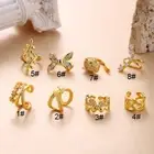Non Piercing Ear Cuff Fake Clip on Earrings Hoop Tragus Helix Cartilage Zircon