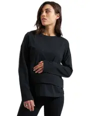 [Ripe] Claud Long Sleeve Nursing Top in Black