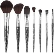AUSWAY 7 Pcs Makeup Brushes Kit Cosmetic Eye Shadow Lip Liner Blending Beauty Set - Black