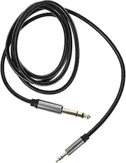 Totority 3.5mm to 6.35mm Audio Cable Nylon Braided Stereo Jack for Mobile Phone Computer Amplifier