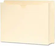 Smead Expanding End Tab File Jacket, Folder, Document Holder, File Folder, Straight-Cut Tab, 2'' Expansion, Letter Size, Manila, 25 per Box (76910)