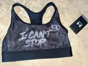 NWT Under Armour Black HeatGear Alter Ego Medium Support Sports Bra XS 1382301