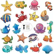 Secopad 20PCS Non Slip Bathtub Stickers, Large Sea Adhesive Kids Anti Slip Decal Threads for Shower and Bath Tub with Premium Scraper
