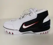 Nike Air Zoom Generation 2023 Mens Sz 10 White Black Red LeBron James DV7219-100