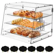 3 Tray Bakery Display Case,Clear Display Case,Pastry Display Case,Commercial ...