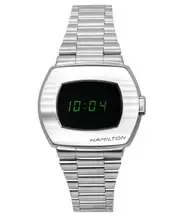 Hamilton PSR American Classic Digital LCD And OLED Display Stainless Steel Quartz H52414131 100M Men's Watch