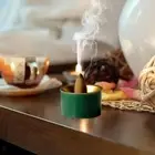 Ceramic Incense Burner Ceramic Incense Holder with Removable Tray Cone Incense