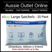 Australia Post eBay Large Satchel 405mm x 310mm - 20 pack - Aussie Outlet Online