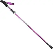 NUZAMAS Folding Cane Portable Walking Stick Climbing Stick Walking Aid Aluminum 110-125cm Adjustment Purple Five-Section Telescopic Cane for Outdoor Travel Climbing