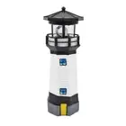 Lighthouse Shape Solar LED Light Garden Fence Outdoor Smart Sensor Rotating Lamp
