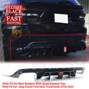 GI I Painted Rear Diffuser W/LED For Jeep Grand Cherokee SRT Trackhawk WK2 17-21