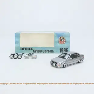 BM Creation 1/64 Toyota Corolla AE100 輪圈可做降高 & 外八 效果 合金模型