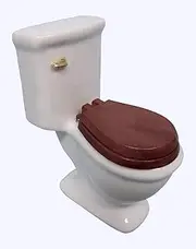 Dollhouse Miniature 1:12 Scale White Toilet D6405t