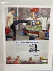 Xbox 360 Kinect video game print ad wall art