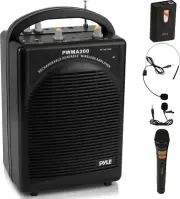 Portable PA Speaker & Microphone System - FM Stereo Radio, Built-In Rechargeable