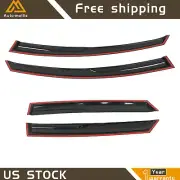 For Kia K5 2021-2024 M Style 3D Wavy Window Visor Sun Rain Guard Wind Deflector