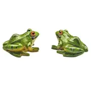 2pcs Miniature Frog Figurine, Fish Tank Decoration Fairy Garden Turtle Statue