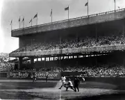 New York Yankees Babe Ruth Batting Photo