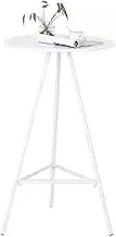 Industrial Bar Table Round Bar Height Cocktail Table Pedestal End Table for Kitchen Dining Living Room Coffee Bistro Table Pub Table