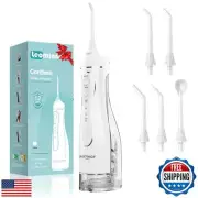 Leominor Water Dental Flosser Pick for Teeth, 300ML Portable Oral Irrigator U