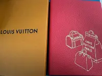 在飛比找Yahoo!奇摩拍賣優惠-LV筆記本LouisVuitton限量皮革筆記本全新現貨