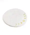 Indukala Moon Phase Cheese Charcuterie Serving Board - Brass & Marble