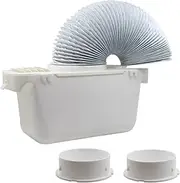 Universal Tumble Dryer Condenser Kits Vent Hose Ventillation Kit Box Part with Hose PVC Flexible Stretch Hose Exhaust Duct
