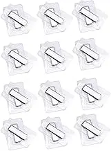 12 Pairs Hidden Sew Magnetic Snap, Invisible Hidden Sew in PVC Hidden Purse Closure Fastener Magnetic Snap Magnet Fastener for Handbag Clothing Clasp DIY Craft Sewing (Magnets 25x10mm)