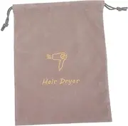 TOGEVAL Portable Hair Dryer Bag Durable Fabric Drawstring Storage Pouch for Travel Home Use Lightweight Washable Multipurpose Drawstring Bag for Hair Dryer Accessories