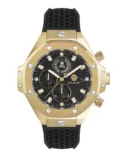 Philipp Plein Mens Gold 46mm Strap Fashion Watch