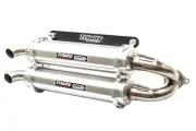 Trinity Stage 5 Dual Slip On Exhaust Muffler For Polaris RZR Pro XP 2020-2024