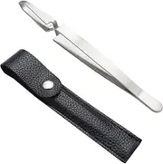 saizone Tick Pliers Tick Hook Tick Remover Tick Tweezers Tick Removal for Dogs Cat Pets,Premium Stainless Steel with Holster