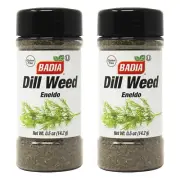 Badia Dill Weed, 0.5 oz Bottle, 2 Pack, Kosher, Gluten-Free, Halal, No MSG
