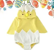 [Generic] Chick Outfit, Animal Romper, Toddler Long Sleeves Costume Baby Animal Outfit Rompers Jumpsuit for Halloween